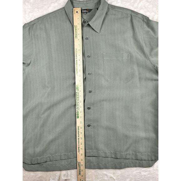 Royal Robbins Shirt Mens 2XL XXL Green Short Sleeve Button Up Modal Blend Hiking - Picture 5 of 7